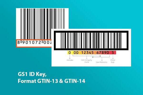 GS1 ID Key, Format GTIN-13 & GTIN14