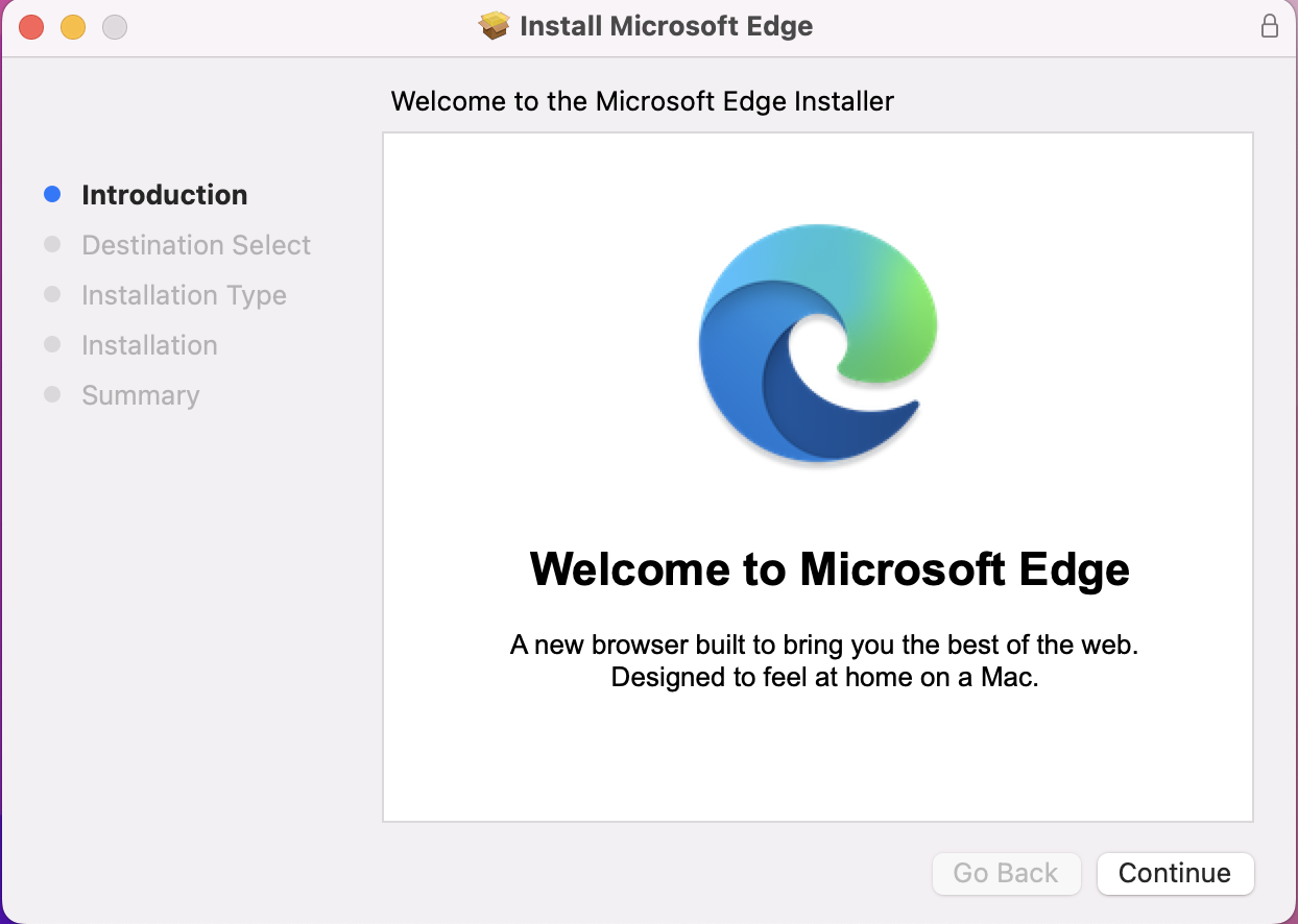 Instalasi Microsoft Edge