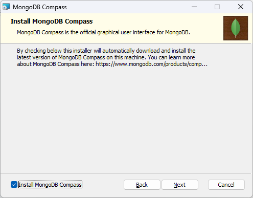 Install MongoDB Compass
