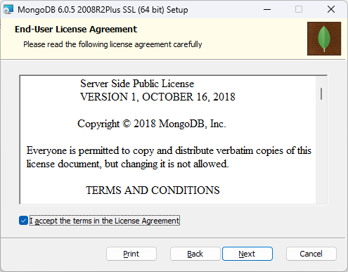 MongoDB License Agreement