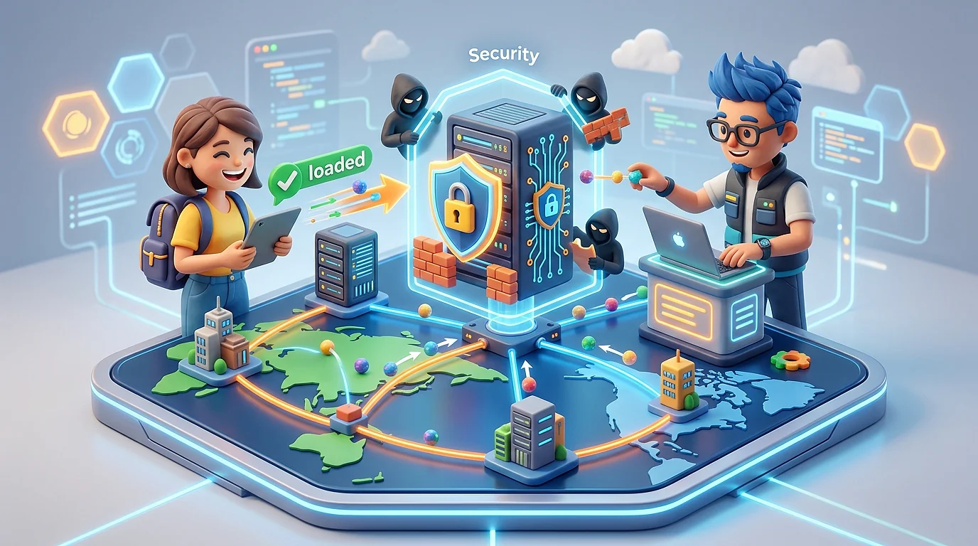 Fungsi CDN untuk Kecepatan & Keamanan Web