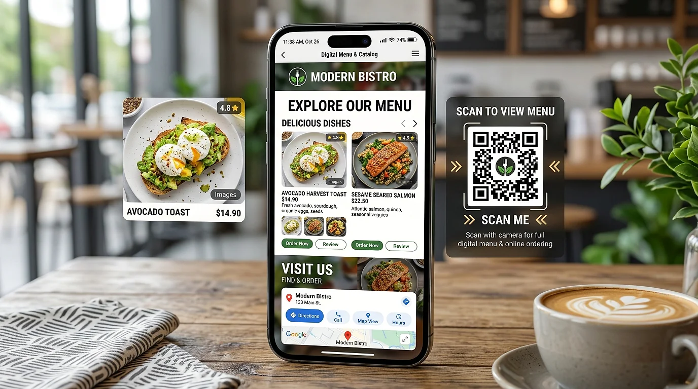 Cara Membuat Website Katalog Digital Restoran & Kafe