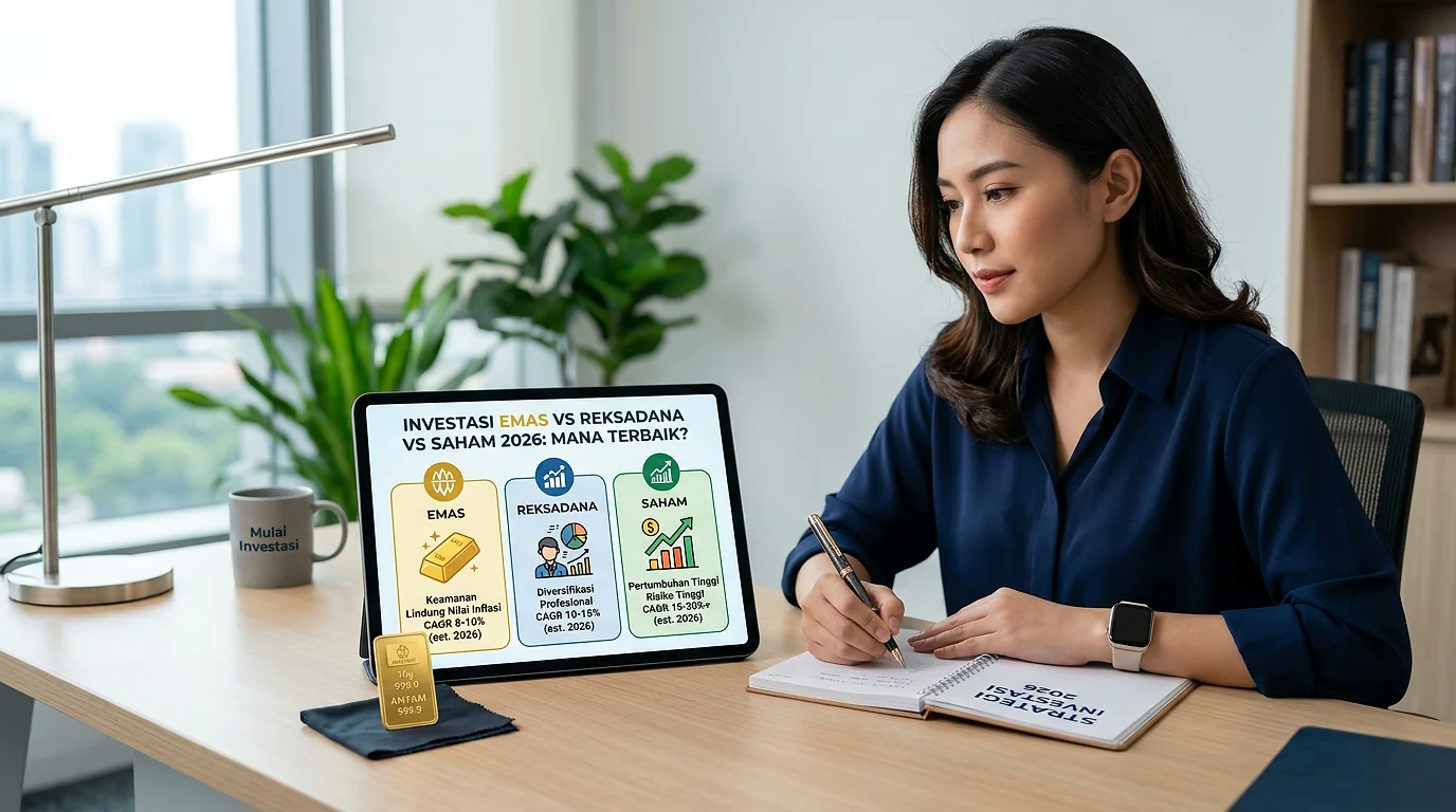 Investasi Emas vs Reksadana vs Saham 2026: Mana Terbaik?