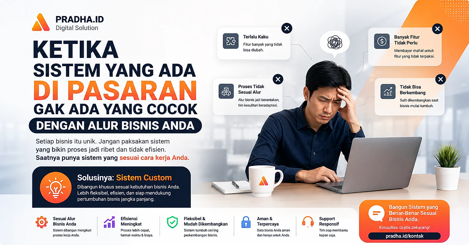 Ketika Sistem yang Ada di Pasaran Gak Ada yang Cocok dengan Alur Bisnis Anda