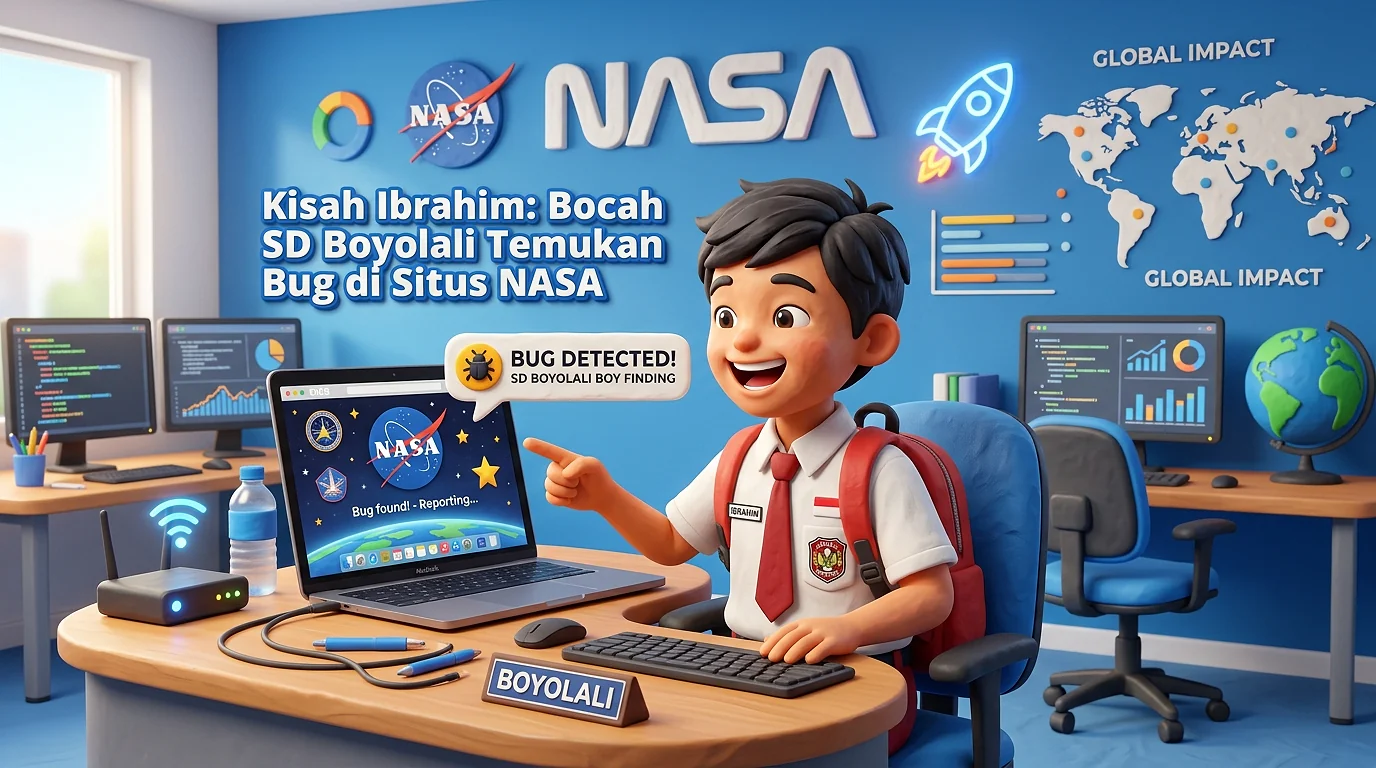 Kisah Ibrahim: Bocah SD Boyolali Temukan Bug di Situs NASA