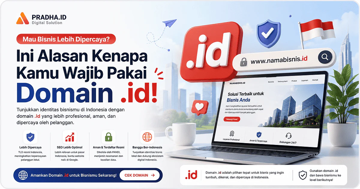 Mau Bisnis Lebih Dipercaya? Ini Alasan Kenapa Kamu Wajib Pakai Domain .id!