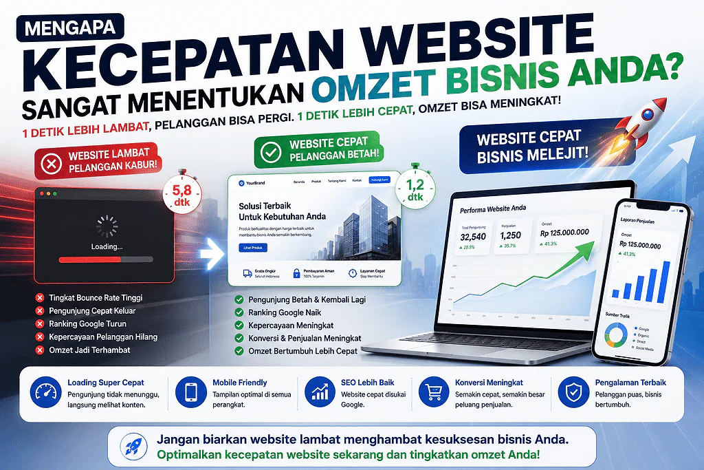 Mengapa Kecepatan Website Sangat Menentukan Omzet Bisnis Anda?