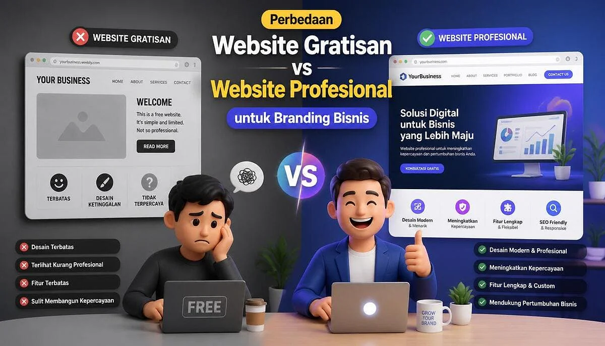 Web Gratis vs Profesional: Mana yang Terbaik untuk Bisnis?