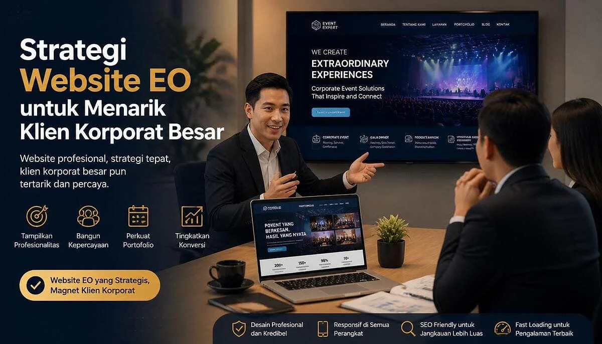 Strategi Website EO untuk Menarik Klien Korporat Besar