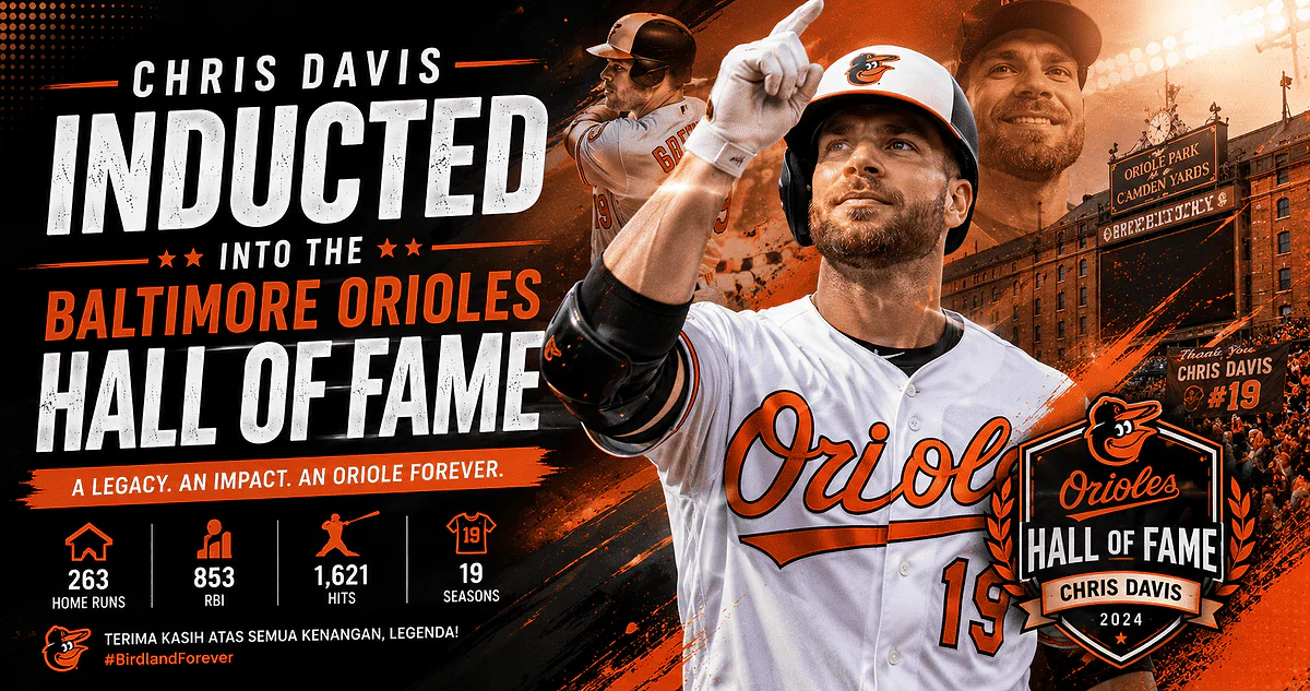 Chris Davis Set for Induction into the Orioles Hall of Fame