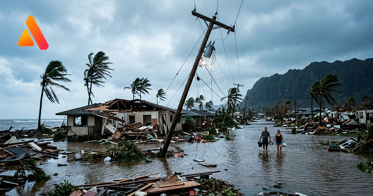 Hurricane Lala Hits Hawaii Deaths Flooding  Power Outages