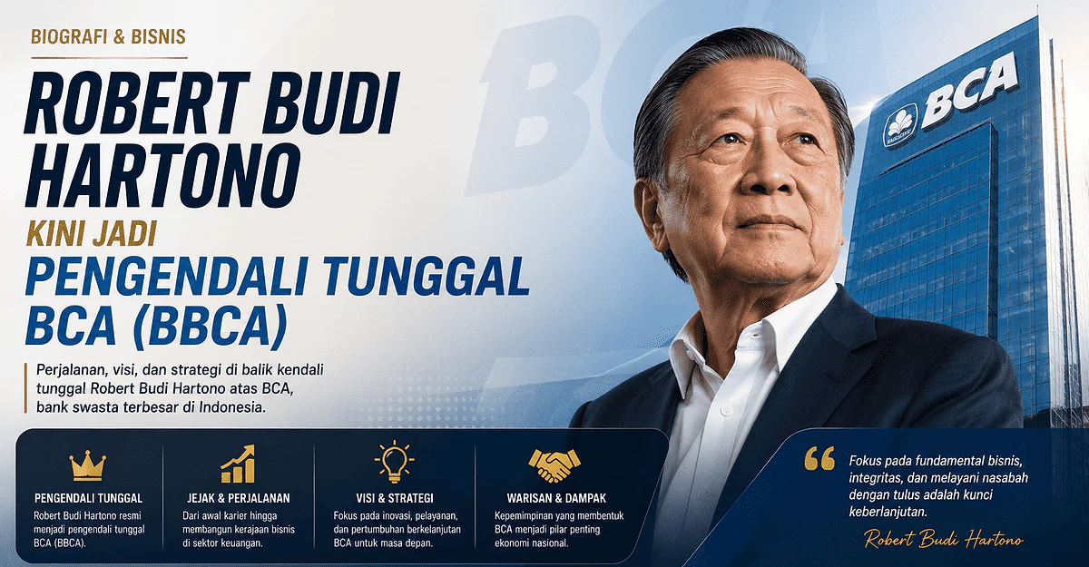 Robert Budi Hartono Resmi Menjadi Pengendali Tunggal PT Bank Central Asia Tbk (BCA)
