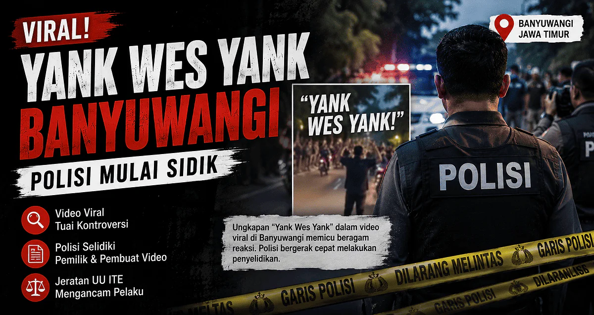 Viral Video 'Yank Wes Yank' di Banyuwangi: Polisi Naikkan Status Kasus ke Penyidikan