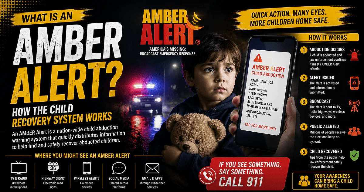 What is an AMBER Alert? How the Child Recovery System Works