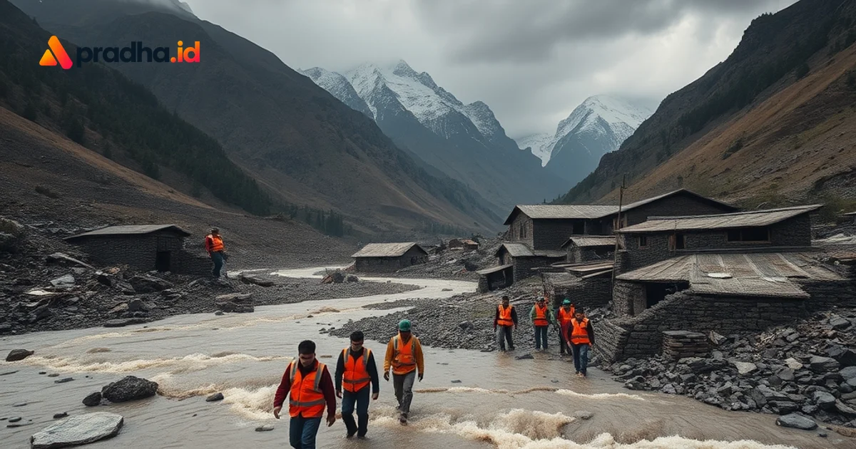 Banjir Bandang Nepal-Tibet: 1.225 Tewas & Ribuan Hilang